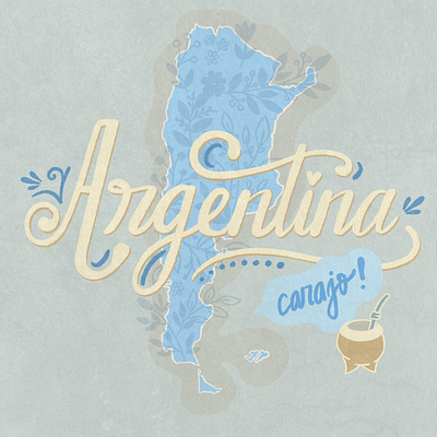 Argentina 🇦🇷 graphic design ilustration lettering