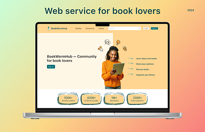 Web Service book library ui uiux ux web design web service