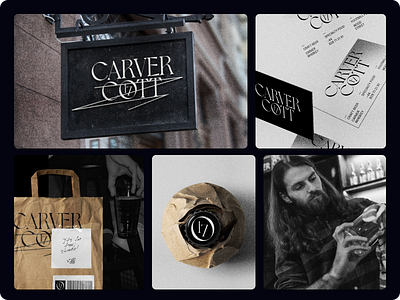 Carver Cott brand branddesign branding business card design graphic design logo logodesign vintage