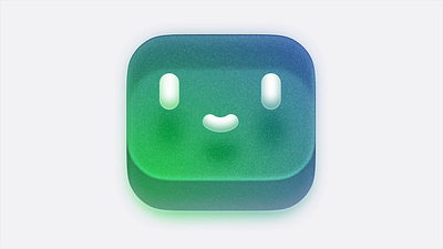 Happy jellies animation app icon green ios jellies jello joke motion graphics purple skeuomorphism smile soap