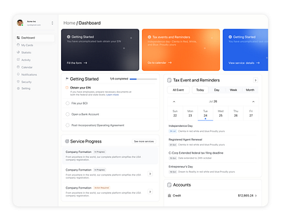 Web Dashboard UI design figma ui ux