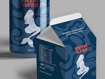 Water packaging branding graphic design