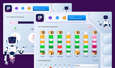 Educoach Dashboard Design dashboard design illustration ui