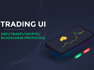 Trading UI 3d animation branding graphic design logo ui