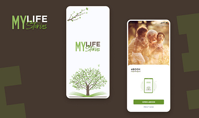 My Life Stories Mobile Application design mobile app ui