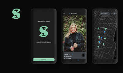 Swivel Mobile App app dark theme design mobile ui