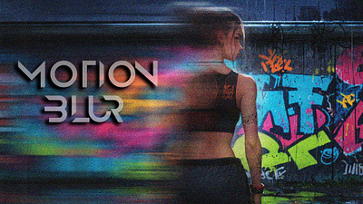 Motion Blur graphic design