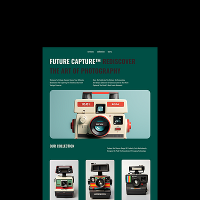 Web Design For Online Cameras Shop cameras design ecommerce graphic design landing page online shop shop ui user interface web design website