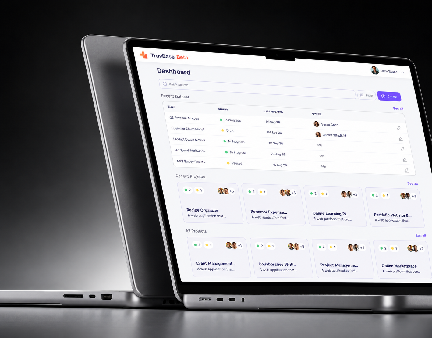 Research Data Management UX for Reproducible Analysis analytics platform b2b saas data catalog data management product design reproducible research research data management research software research ux scientific software