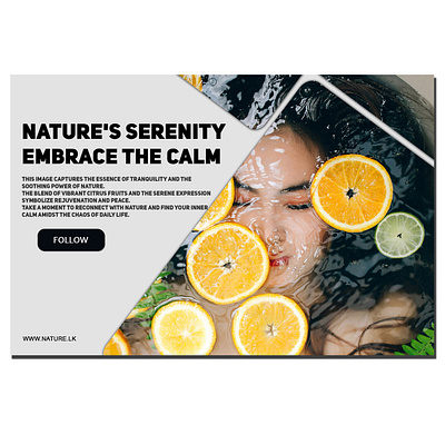 Nature's Serenity: Embrace the Calm branding citrusvibes design graphic design innercalm mature naturelnspiration natureserenity photographer photoshop rehuvenation tranquility woman