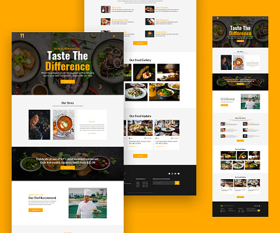 Fresh Bite Homepage Design uiux design