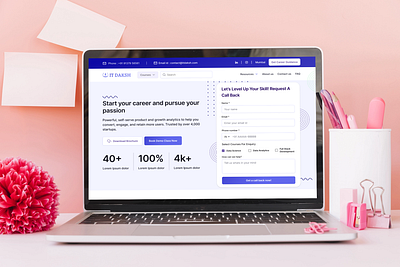 ITDAKSH Website - A Great Learning Experience blog branding coding course course details download education free graphic design hiring job assistance landing page learning live class online study resource ui ui ux vacancy website