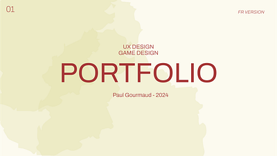 UX design Portfolio 2024 3d blender figma game design serious game unity ux design