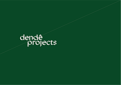 Dendê Projects Logo Proposal branding identity logo typography