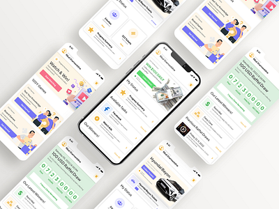 Lottery App Design app design lottery app design mobile app design product design ui user experience user interface ux