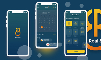 Real 8 - Mobile Application app design mobile ui