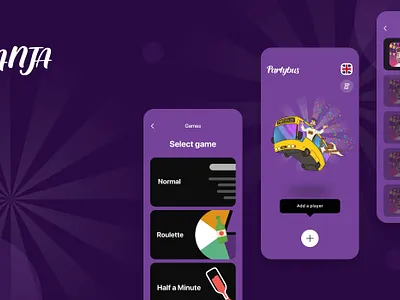 Panja Mobile App app design mobile party ui