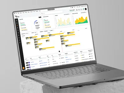 CRM Design for concrete services company - Inquiries management admin panel ai design ai paltform design analytics platform analytics tool b2b b2c charts clients management concrete company construction company crm crm paltform dashboard list of clients management platform saas design ui ux work management platform