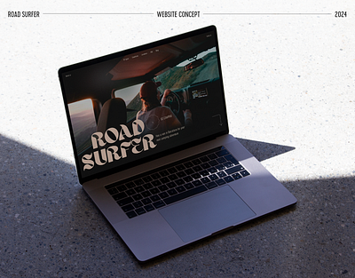 Road Surfer — website concept concept landing page mobile ui webdesign