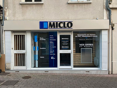 Miclo Fermeture - Enseigne & vitrine adhesive vinyl channel letter enseigne lettre decoupe sign sign shop signage signaletique vinyl vitrine window stickers