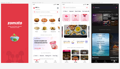 Zomato Clone Figma design