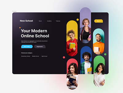 Educational Website Landing Page