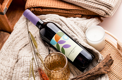 Le Clos des Lavandes - Etiquette de bouteille branding graphic design packaging vin wine