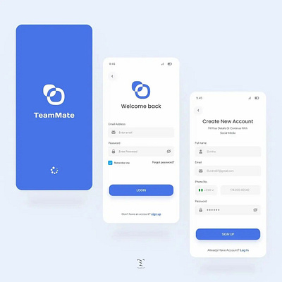 Mobile Authentication designer figma ui ux ux design