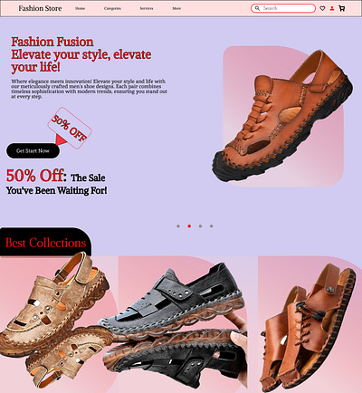 fashion fusion branding creativedesign design digitaldesign e commerce fashion design fashion fusion foot wear graphic design mens shoes modern style ui user experience ux uxui web design