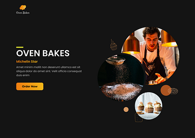 Oven Bakes bakery ui unsplash webpage