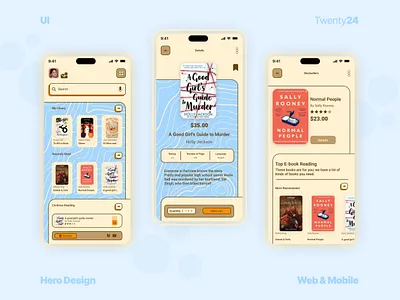 E-Book Store App aplication app app design design e book shop e book store ebook ebook store ecommerce shop ui ui design