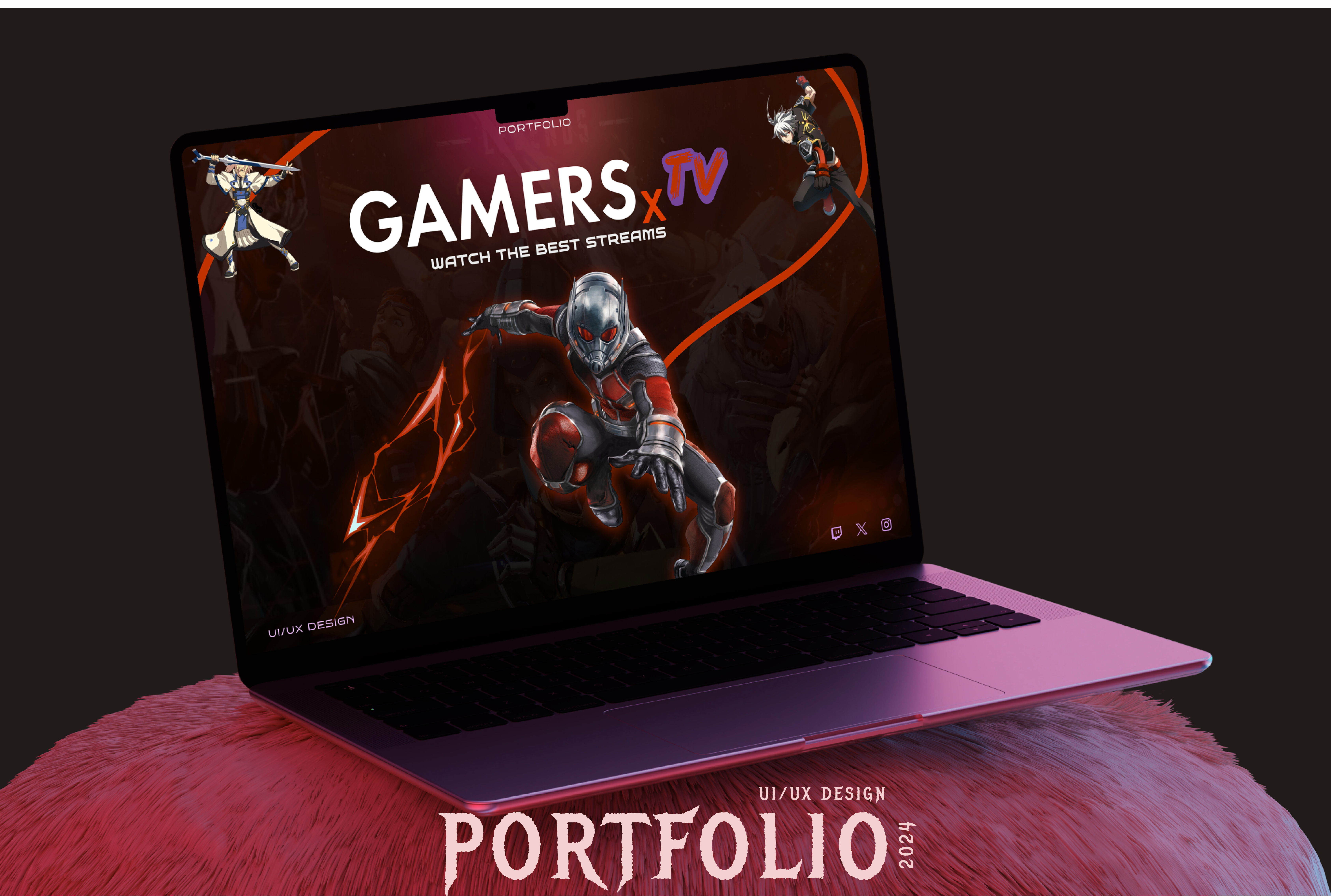 GamersX UI/UX Portfolio design 3d branding design design inspirations game game design graphic design home page landing page mockup mockup design portfolio typography ui ui design uiux uiux design user interface ux web design