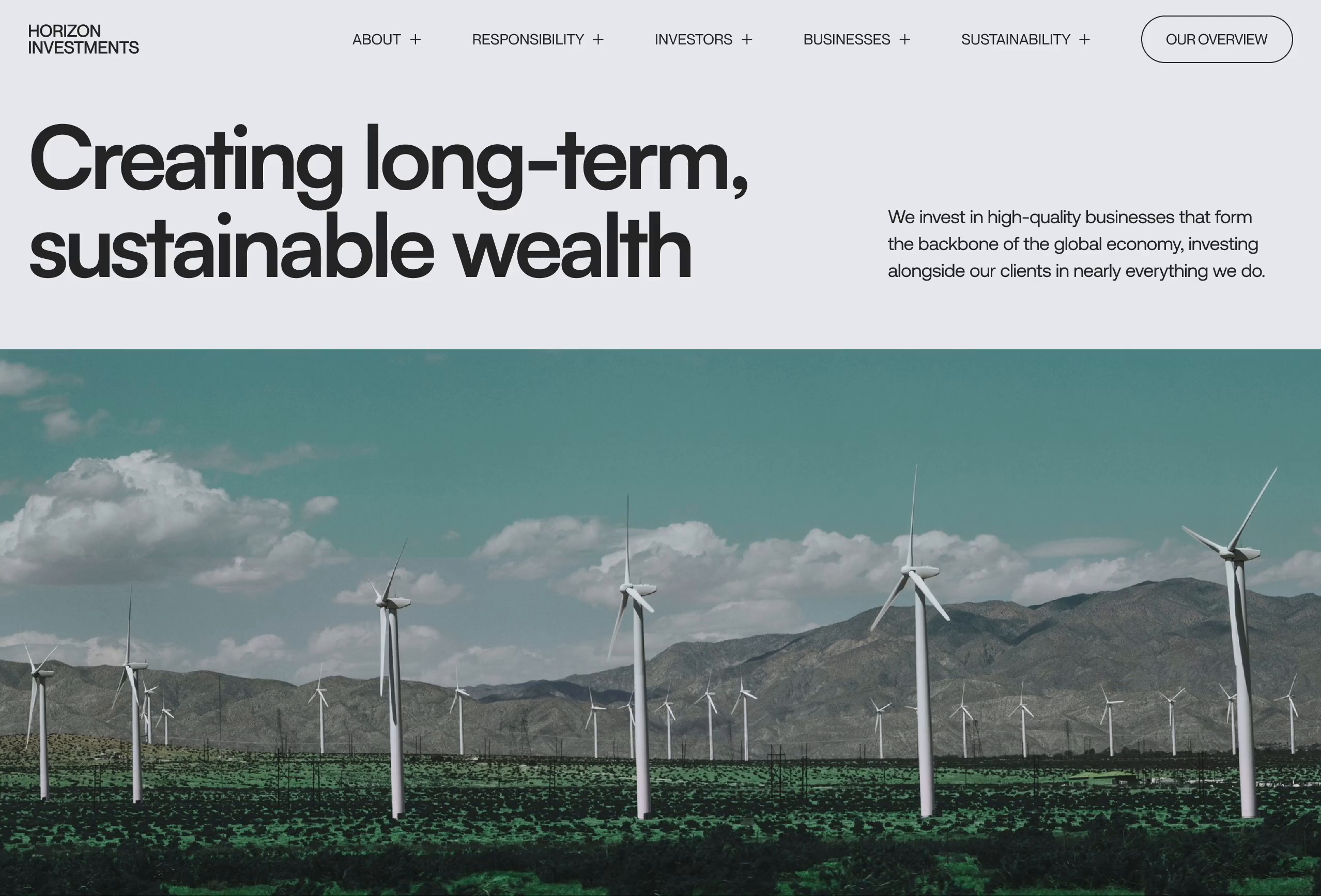 Example of Corporate Website Design