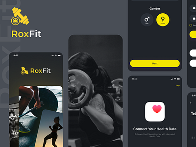 RoxFit app design ui ux