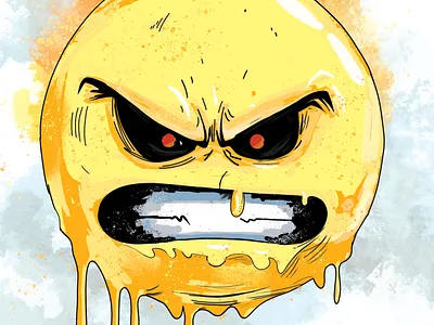 RAGE MODE EMOJI graphic design illustration