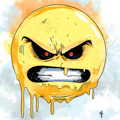 RAGE MODE EMOJI graphic design illustration