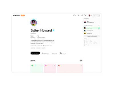 Amplifidor - profile community dash influencer network