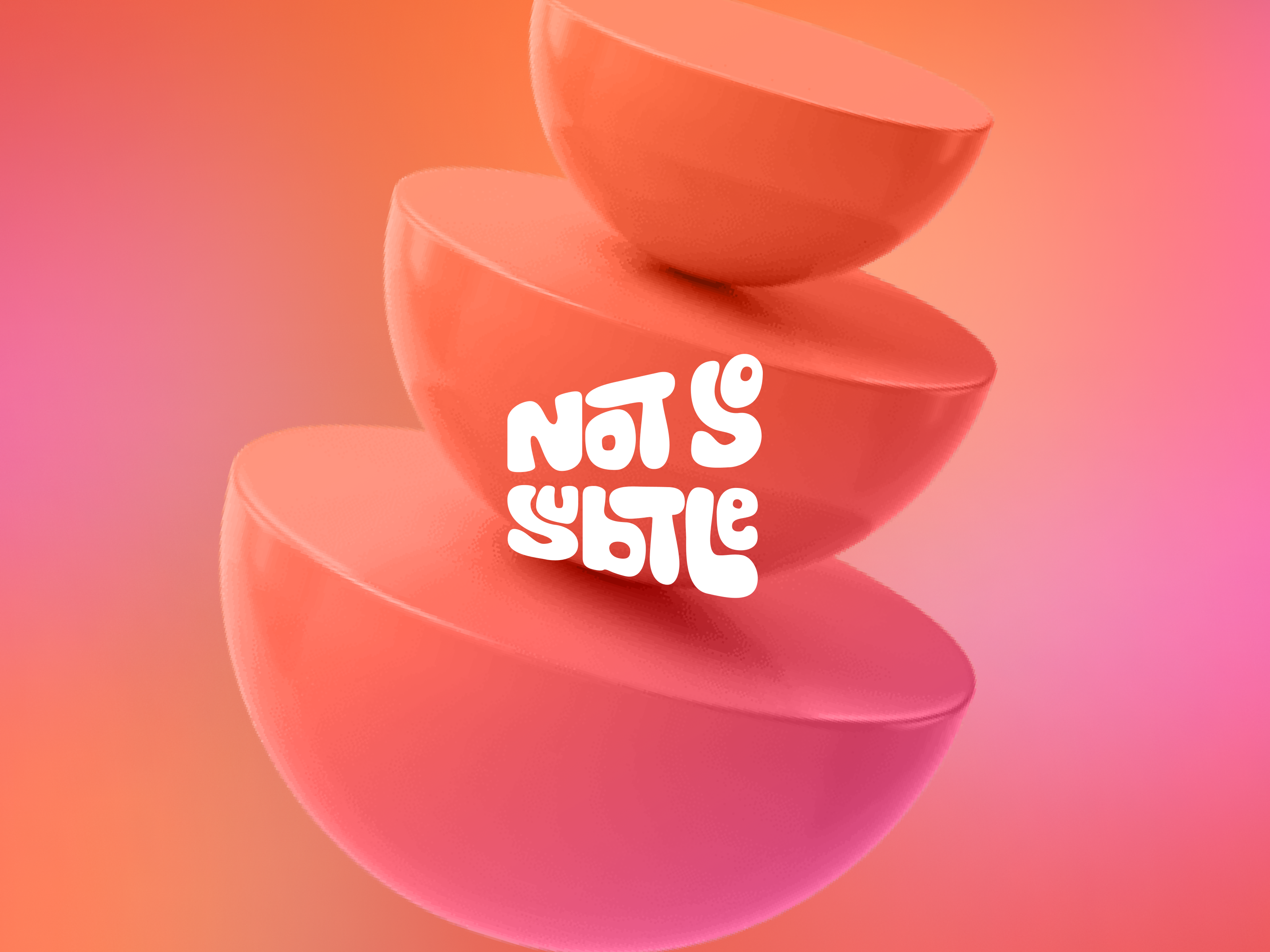 Not So Subtle - Identity For Media & PR Agency abstract logo design abstract word mark agency identity design brand identity design custom wordmark graphic design identity design logo logo design logo design inspiration logo inspiration media agency playful logo playful logo inspiration playful word mark playful wordmark visual identity wordmark wordmark identity design wordmark inspo