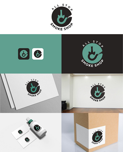 Smoke Shop Logo Design branding graphic design logo ui