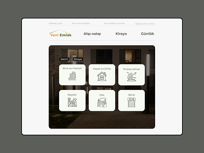 YeniEmlak Real Estate ui