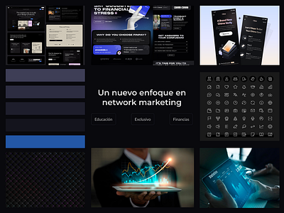 Moodboard - Networking branding design graphic design logo moodboard platform typography ui ux web