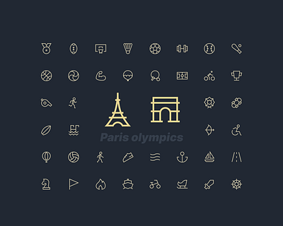Sport icons icon design icon pack icon set icons mingcute paris sports