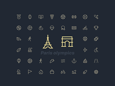 Sport icons icon design icon pack icon set icons mingcute paris sports