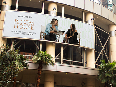 Bloom House bespoke branding billboard color palette graphic design inspiring interior design logo design minimal identity mockups multidiciplinary typography women led