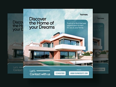 Real Estate Banner Design | Social Media Design advertising banner banner ads banner design banners design facebook banner google ad banner graphic design instagram instagram banner instagram post instagram stories instagram template social media social media banner social media pack social media post social media templates web design