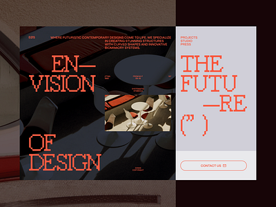 Architecture studio concept around TWA hotel architecture branding design layout typography ui website