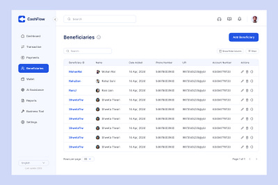 Beneficiary - Digital Payment Solution add add user beneficiary digital payment finance fintech transaction ui design vendor