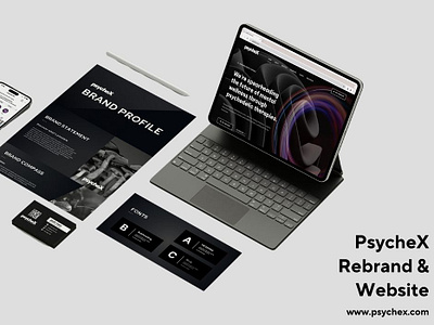 PsycheX Rebrand & Website branding design graphic design illustration logo typography ui ux vector