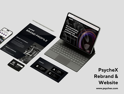 PsycheX Rebrand & Website branding design graphic design illustration logo typography ui ux vector