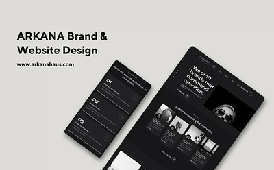 ARKANA Brand & Website Design branding design graphic design illustration logo typography ui ux vector